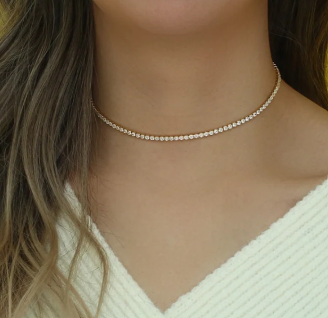 Crystal Choker Necklace – Elegant and Sparkling Design