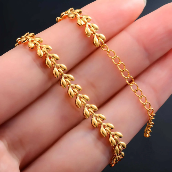 Elegant Gold-Plated Stainless Steel Anklet for Women