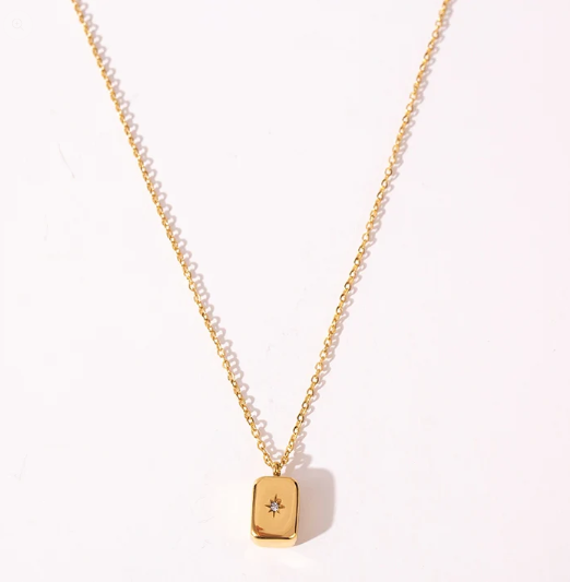 Elegant Gold Starburst Pendant Necklace – Timeless Luxury for Every Occasion
