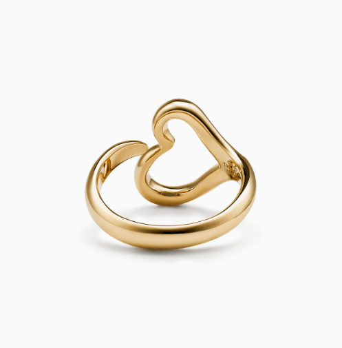 Gold Plated Open Heart Ring | Stainless Steel Anti-Tarnish Minimalist Love Band