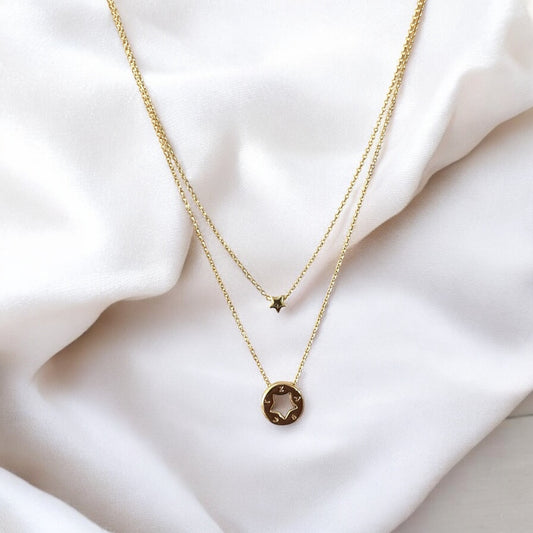 Gold Star Pendant Necklace – Elegant Charm Necklace