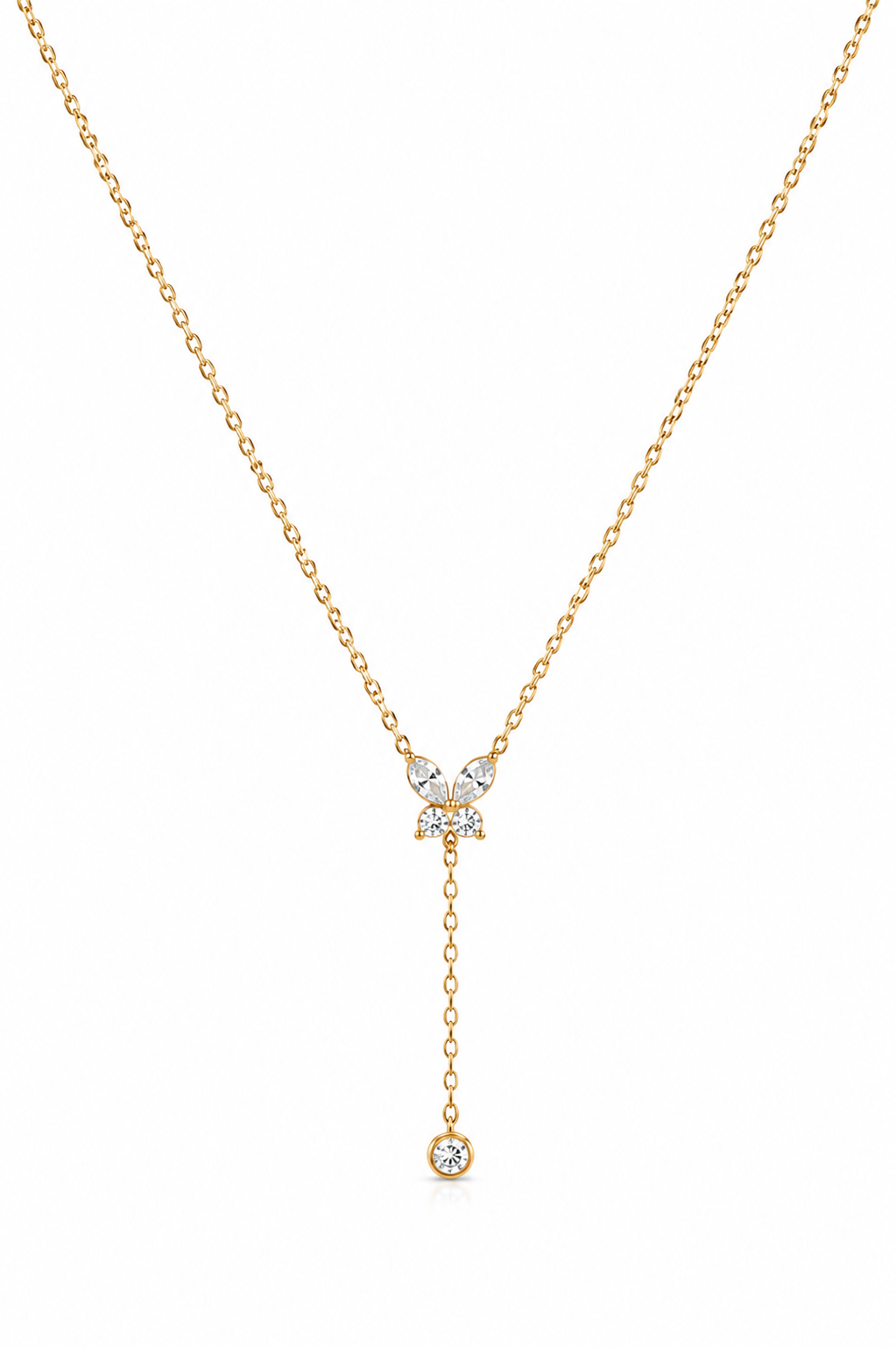 Butterfly Drop Necklace for Women - Minimalist Necklace for Women