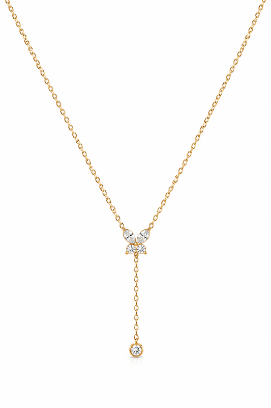 Butterfly Drop Necklace for Women - Minimalist Necklace for Women
