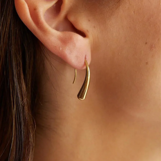 Gold Drop Earrings – Simple and Elegant Teardrop Design