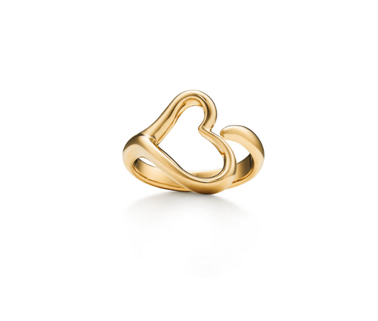 Gold Plated Open Heart Ring | Stainless Steel Anti-Tarnish Minimalist Love Band