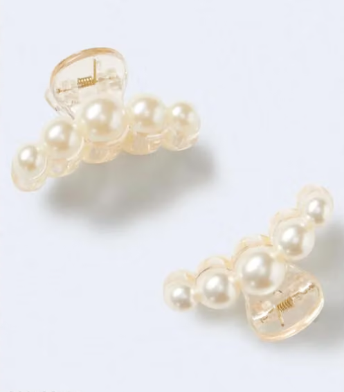 Pearl Hair Clip | Elegant Pearl Claw Clip for Women & Girls